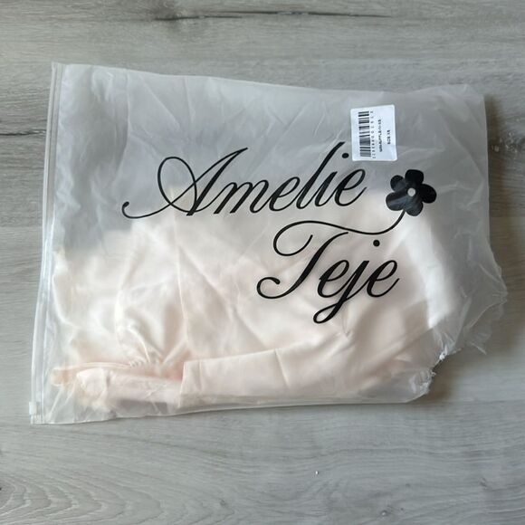 Amelie Teje Nara Ruffle Dress in CREAM color‎ size XS NWT in packaging - Picture 4 of 7